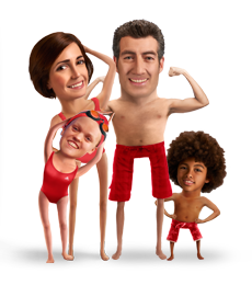 Pool relays for teams with children