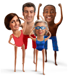 Pool relays for teams aged 16 or over